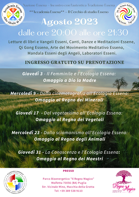 NAZIONE ESSENA - INCONTRO CON L'AUTENTICA TRADIZIONE ESSENA