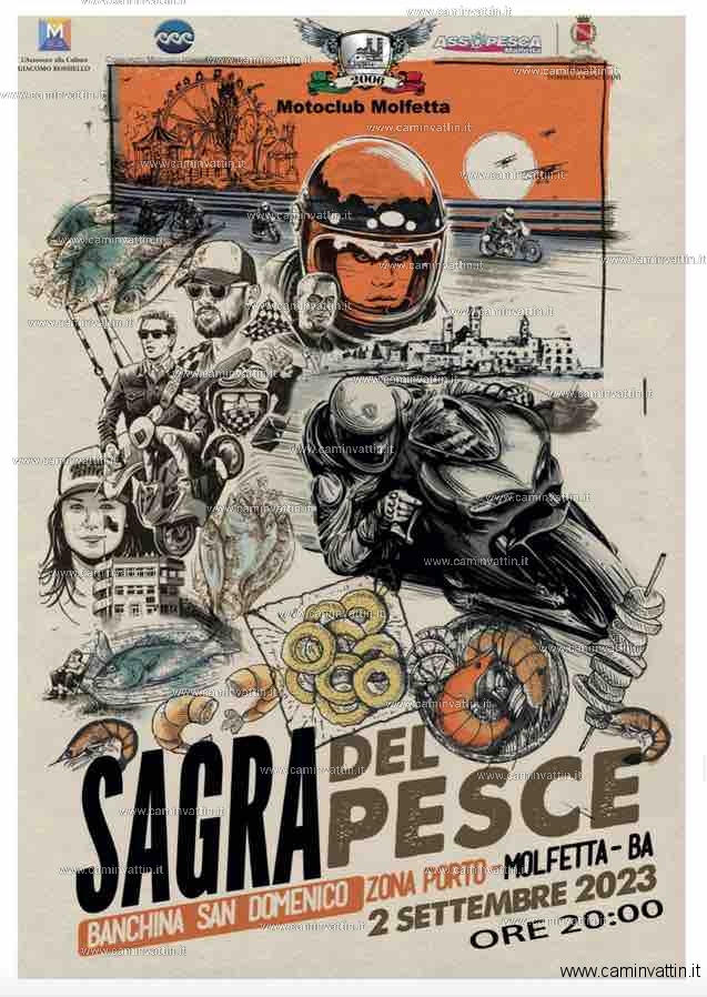 IL 2 E 3 SETTEMBRE IL MOTORADUNO CITTA' DI MOLFETTA CON LA SAGRA DEL PESCE SUL PORTO