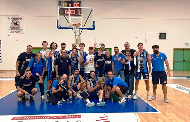 VOLA AL PRIMO POSTO IN CLASSIFICA LA DAI OPTICAL VIRTUS BASKET MOLFETTA, GRAZIE ALLA QUINTA VITTORIA CONSECUTIVA CONTRO LA TECNOLEVA ADRIA BARI