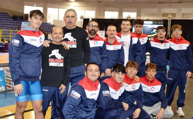UN ORO E DUE BRONZI SONO STATI CONQUISTATI DAL TEAM PALOMBA FRANCESCO ALLA COPPA ITALIA DI LOTTA LIBERA MASCHILE