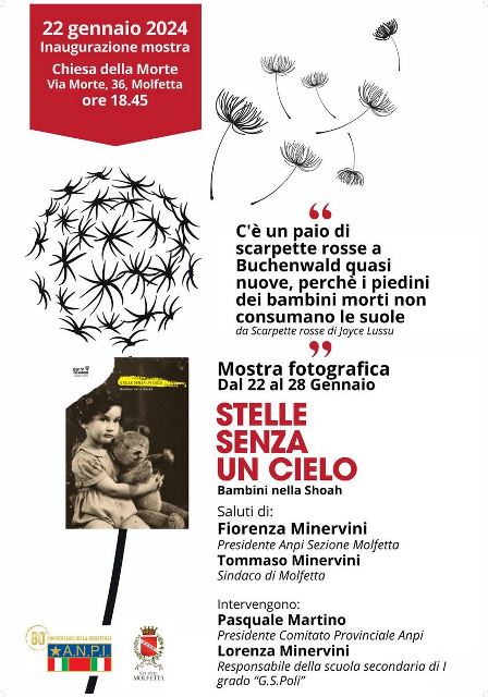 SI INAUGURA LUNEDI' 22 GENNAIO LA MOSTRA 