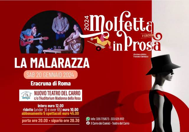 SABATO 20 GENNAIO CON LO SPETTACOLO 