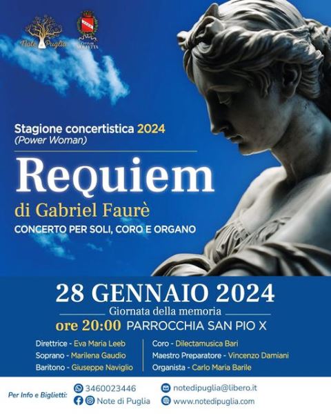 L'ORCHESTRA NOTE DI PUGLIA DA' IL VIA ALLA SECONDA STAGIONE CONCERTISTICA CON IL CONCERTO PER LA GIORNATA DELLA MEMORIA