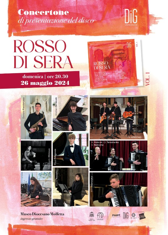 SAR PRESENTATO DOMENICA 26 MAGGIO PRESSO IL MUSEO DIOCESANO DI MOLFETTA IL DISCO 
