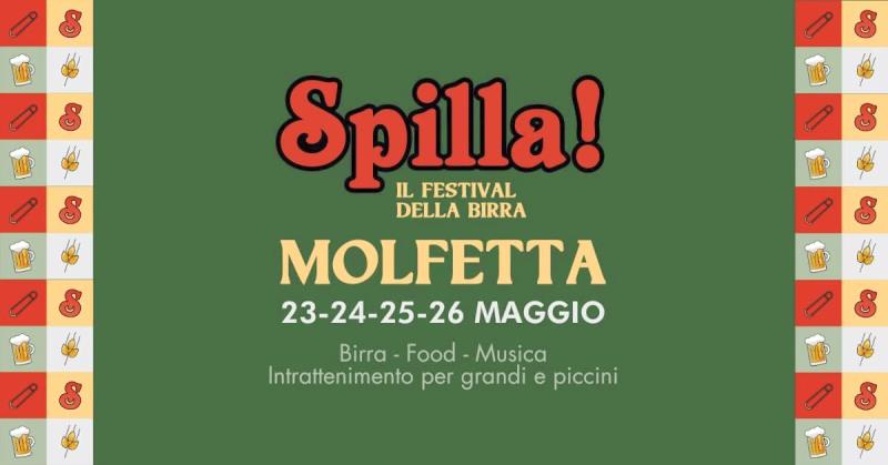 QUATTRO SERATE DEDICATE ALLA FESTA DELLA BIRRA DI PRIMAVERA. TORNA A MOLFETTA LA MANIFESTAZIONE SPILLA FESTIVAL 2024 GIUNTA ALLA TERZA EDIZIONE