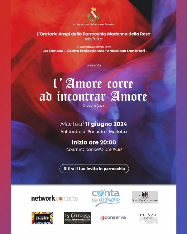 I GIOVANI E GLI ADULTI DELLA PARROCCHIA MADONNA DELLA ROSA DI MOLFETTA PRESENTANO LO SPETTACOLO 