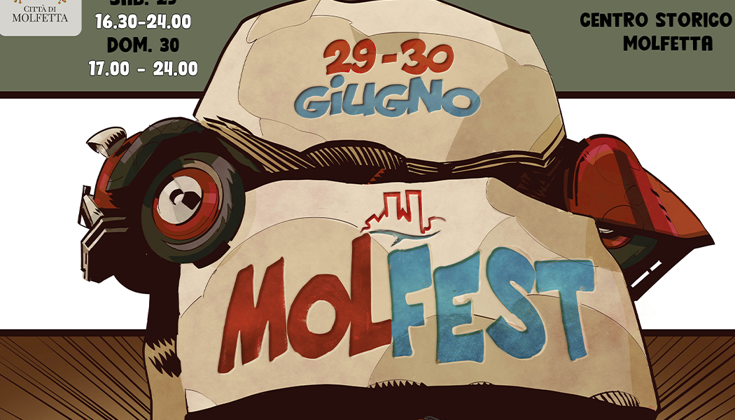 MOLFEST 2024 NEI GIORNI 29 E 30 GIUGNO A MOLFETTA NEL CENTRO STORICO