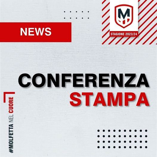 LUNEDI' 24 GIUGNO CONFERENZA STAMPA DELLA MOLFETTA CALCIO. SARA' PRESENTATO IL NUOVO ALLENATORE E LO STAFF TECNICO PER LA PROSSIMA STAGIONE
