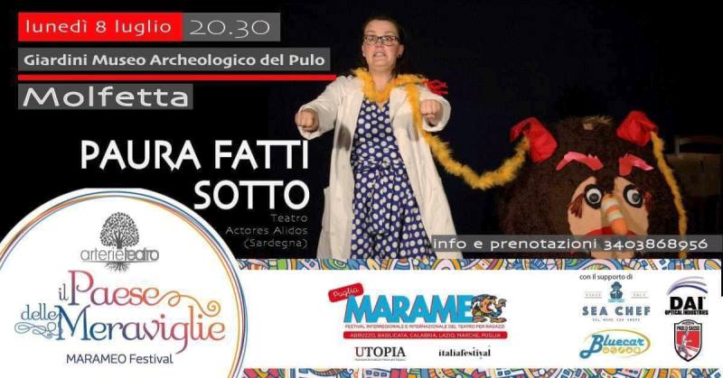 LA COMPAGNIA TEATRO ACTORES ALIDOS PRESENTA DUE SPETTACOLI PER LA DECIMA EDIZIONE DELLA RASSEGNA IL PAESE DELLE MERAVIGLIE-MARAMEO FESTIVAL DEL TEATRO E DELLE ARTI CONDIVISE