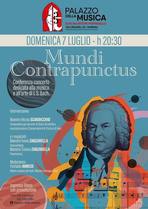 CONFERENZA CONCERTO DEDICATO ALLA MUSICA E ALL'ARTE DI JOHANN SEBASTIAN BACH: 