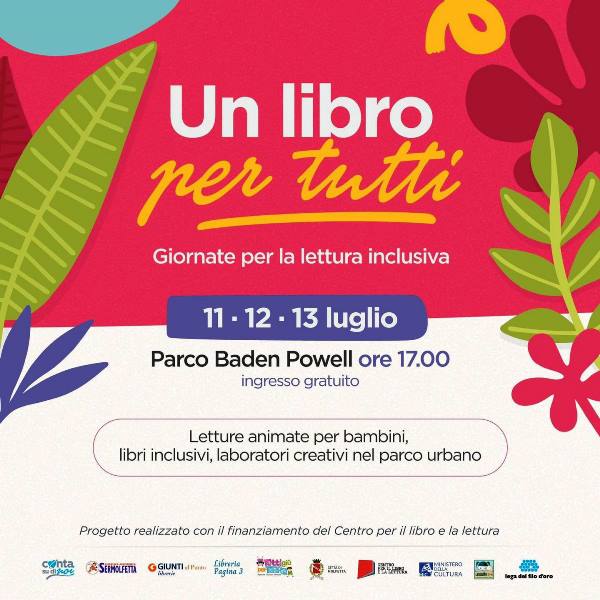 TRE GIORNATE PER LA LETTURA INCLUSIVA, DEDICATE AI BAMBINI DAI 2 AI 10 ANNI: UN LIBRO PER TUTTI