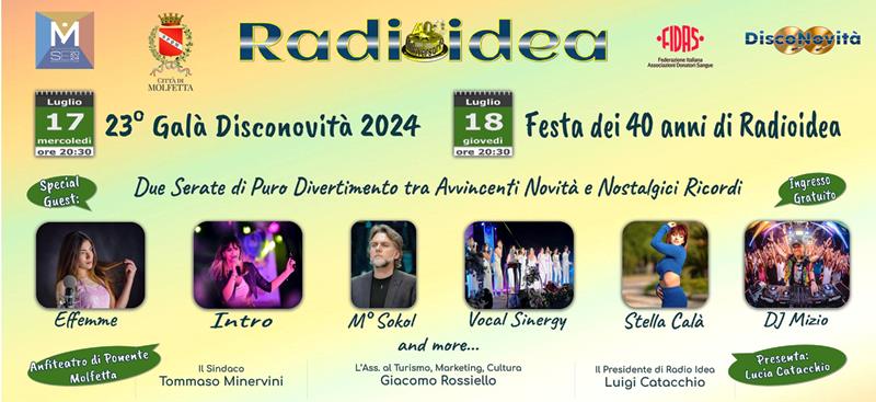 SI RINNOVA LAPPUNTAMENTO CON IL GALA DISCONOVITA GIUNTO ALLA 23ESIMA EDIZIONE