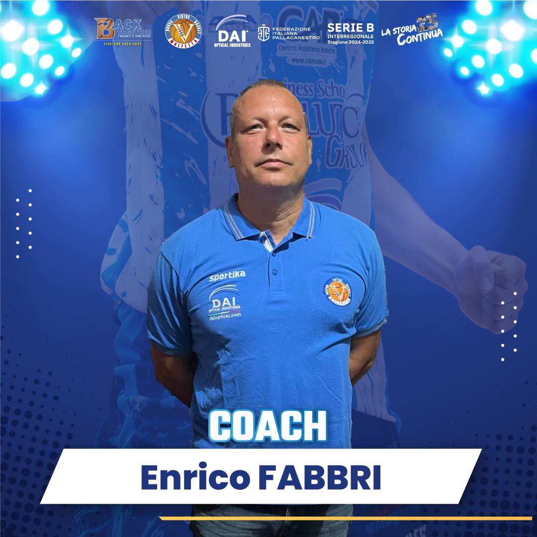 ENRICO FABBRI, IL NUOVO COACH DELLA VIRTUS BASKET MOLFETTA SI PRESENTA AI TIFOSI: 
