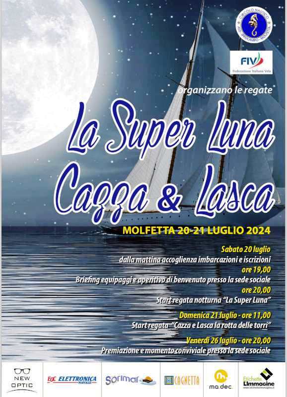 UN WEEK-END DI REGATE VELICHE A MOLFETTA GRAZIE AL CIRCOLO NAUTICO IPPOCAMPO