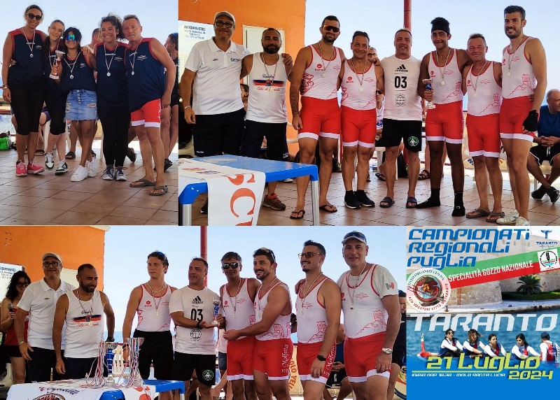 L'ASD VOGATORI MOLFETTA 1999 CONQUISTA DUE TITOLI REGIONALI DI GOZZO NAZIONALE NELLA CATEGORIA SENIOR