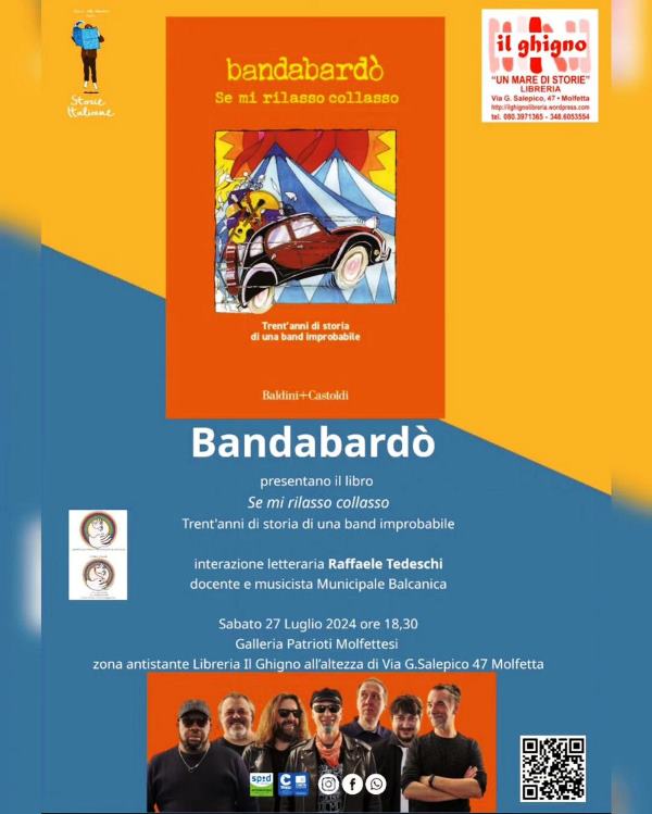 LA 12ESIMA EDIZIONE DI STORIE ITALIANE,  IL 1 PRIMO FESTIVAL DI LETTERATURA A MOLFETTA, SI INAUGURA SABATO 27 LUGLIO CON UNESCLUSIVA PER LITALIA MERIDIONALE