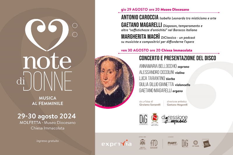 GIOVED 29 E VENERD 30 AGOSTO SI SVOGER LA SECONDA EDIZIONE DELLA BIENNALE DI MUSICA AL FEMMINILE NOTE DI DONNE