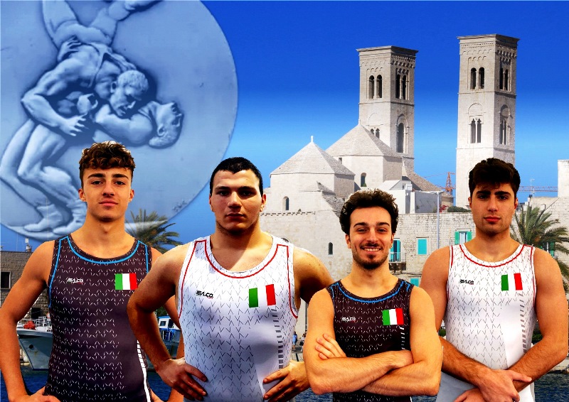 IL TEAM FRANCESCO PALOMBA SEMPRE PI COMPETITIVO A LIVELLO NAZIONALE GRAZIE AI QUATTRO FORTI LOTTATORI MARTINO PILIERO, ILARIO SAMARELLI, MIRKO DE NICHILO E NICOLO MASTROFILIPPO