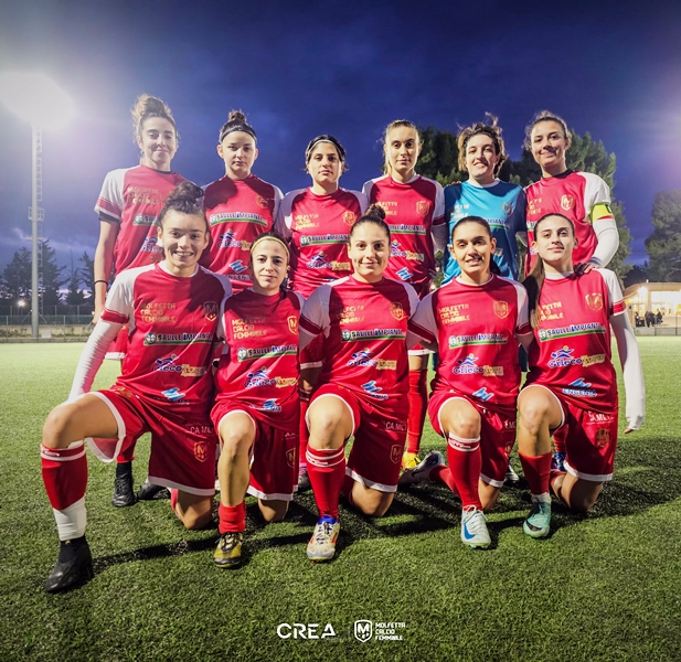 NON SI FERMA LA CORSA DELLA MOLFETTA CALCIO FEMMINILE CHE OTTIENE LA QUINTA VITTORIA CONSECUTIVA NEL CAMPIONATO DI ECCELLENZA REGIONALE