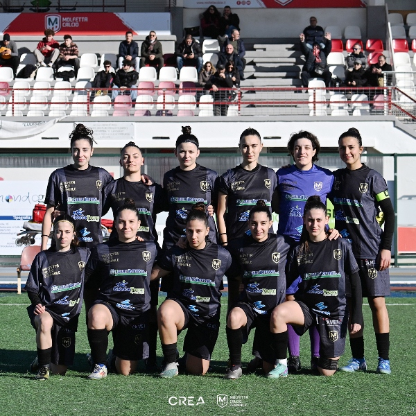 SESTA VITTORIA CONSECUTIVA PER LE RAGAZZE DELLA MOLFETTA CALCIO. A FARNE LE SPESE LAPULIA TRANI SCONFITTA PER 2-1