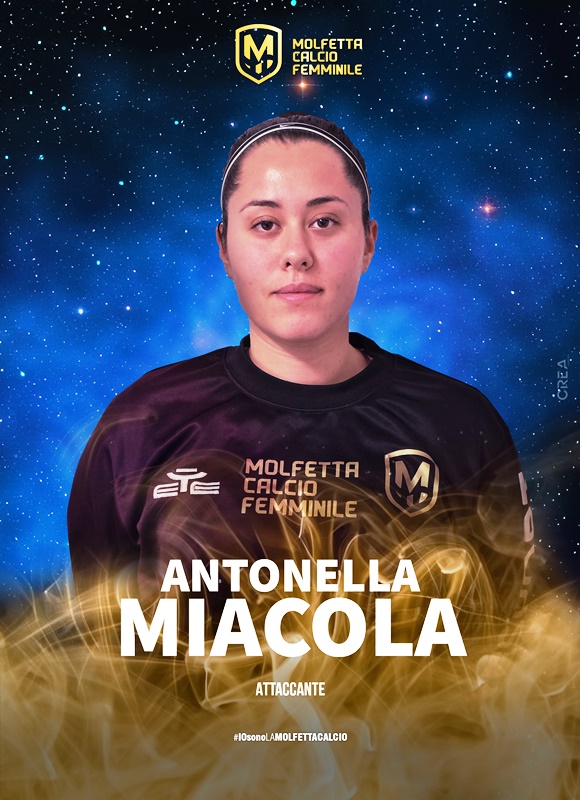 TORNA ALLA MOLFETTA CALCIO FEMMINILE LATTACCANTE ANTONELLA MIACOLA
