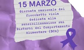 CELEBRATA, SABATO 15 MARZO, LA GIORNATA NAZIONALE DEL FIOCCHETTO LILLA DEDICATA AI DISTURBI DEL COMPORTAMENTO ALIMENTARE