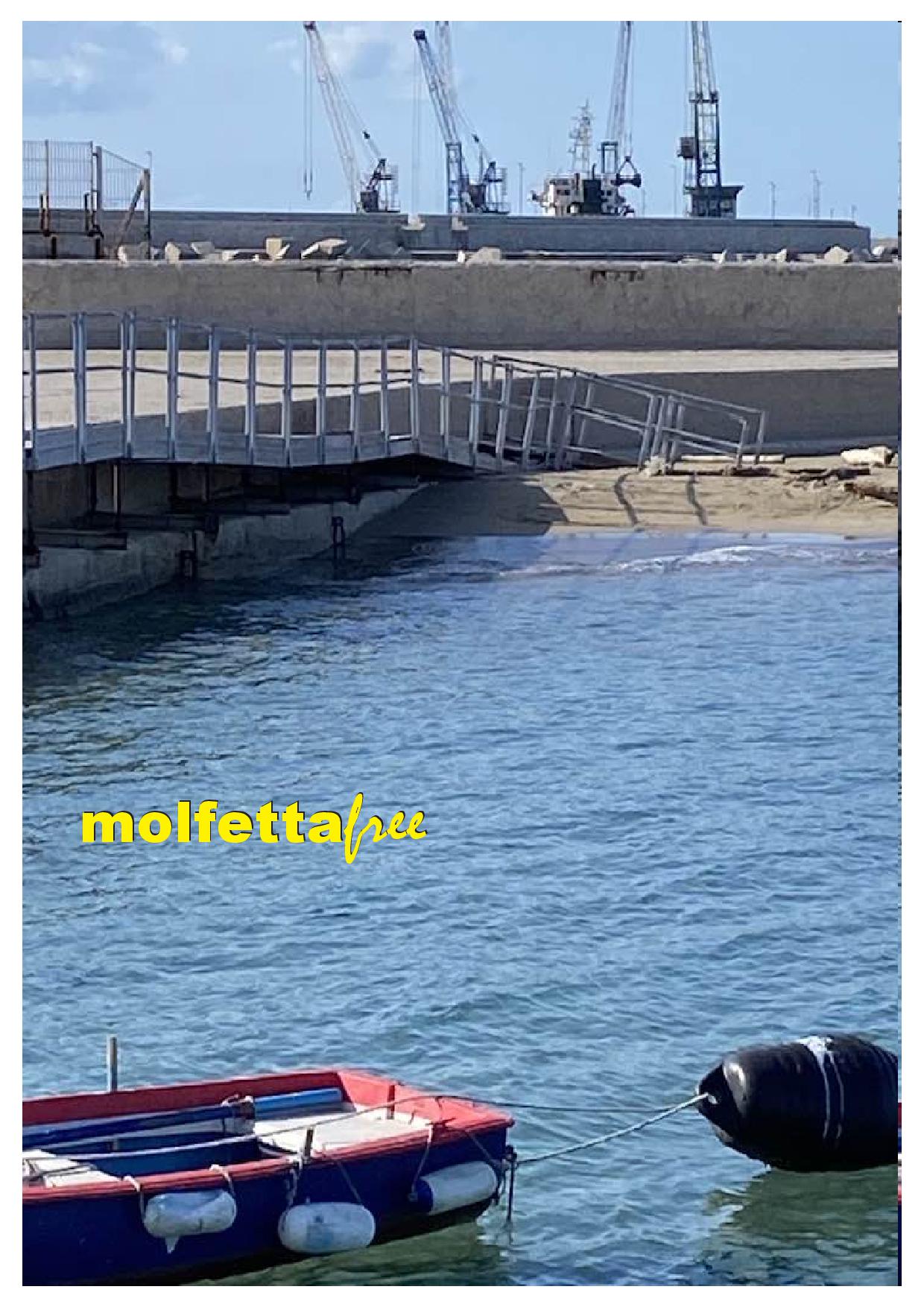 IL COMUNE DI MOLFETTA SI RICORDA DELLE SPIAGGE PUBBLICHE E POI LA PEDANA DI CALA S. ANDREA E' DISTRUTTA