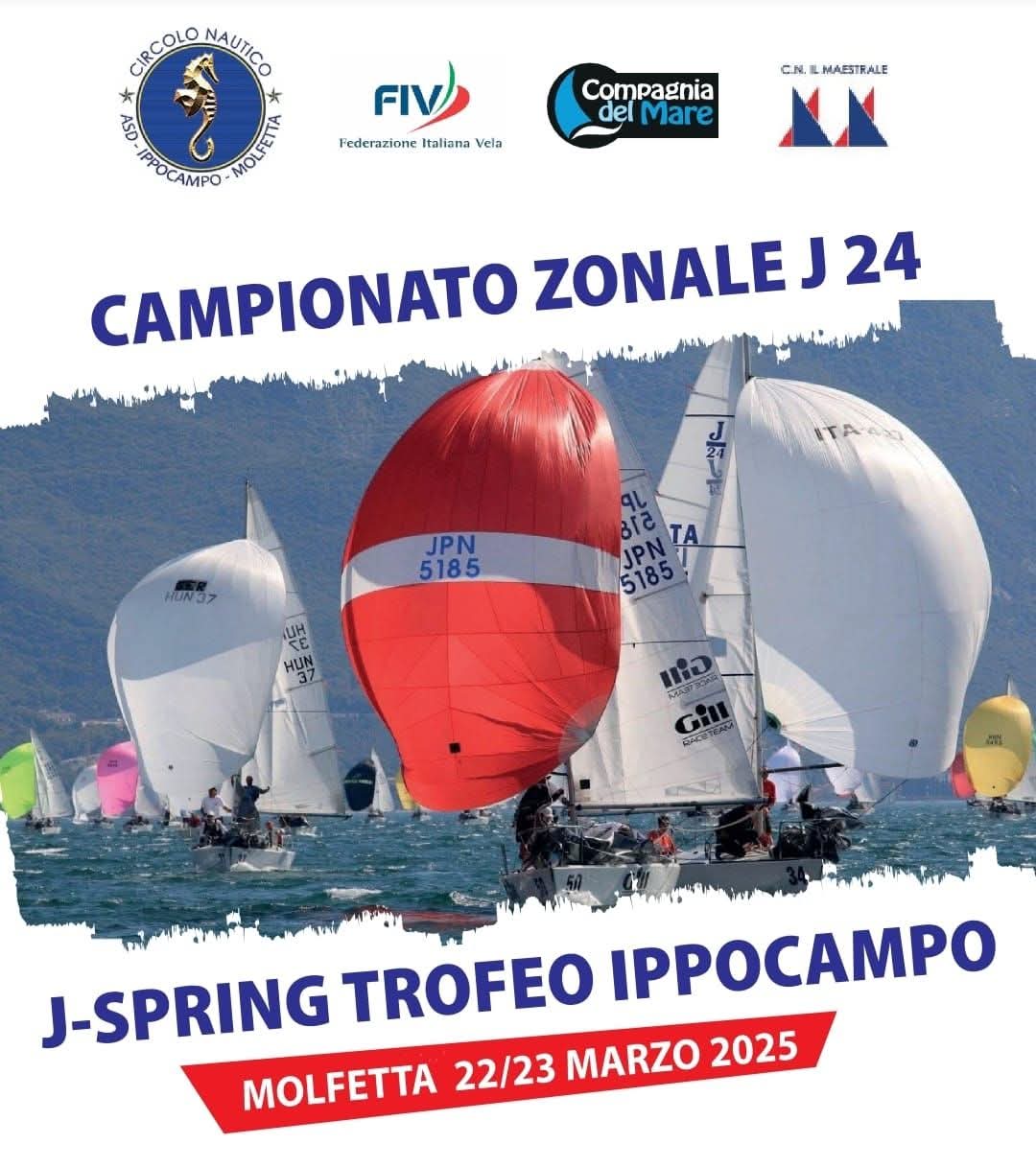 FAR TAPPA A MOLFETTA IL CAMPIONATO ZONALE J24 DI VELA, ORGANIZZATO DAL CIRCOLO NAUTICO IPPOCAMPO E DALLASSOCIAZIONE COMPAGNIA DEL MARE