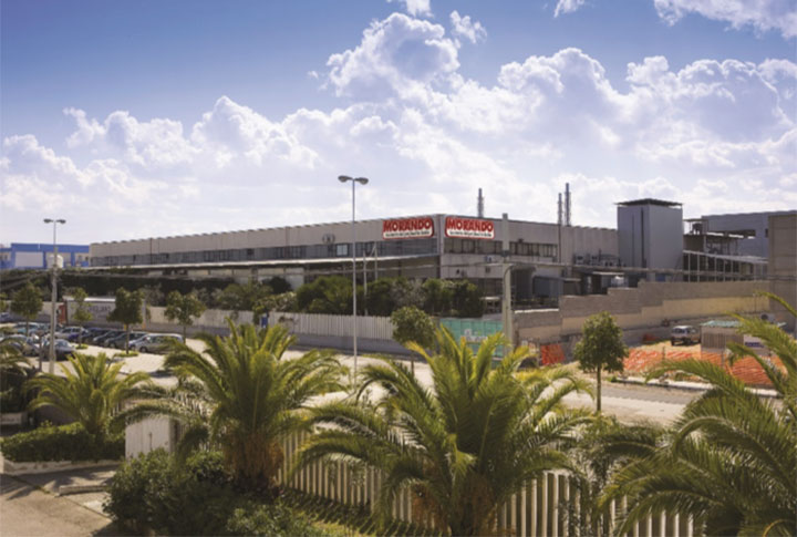 LO STABILIMENTO DELLA MORANDO SPA DI MOLFETTA ECCELLENZA NEL SUD ITALIA
