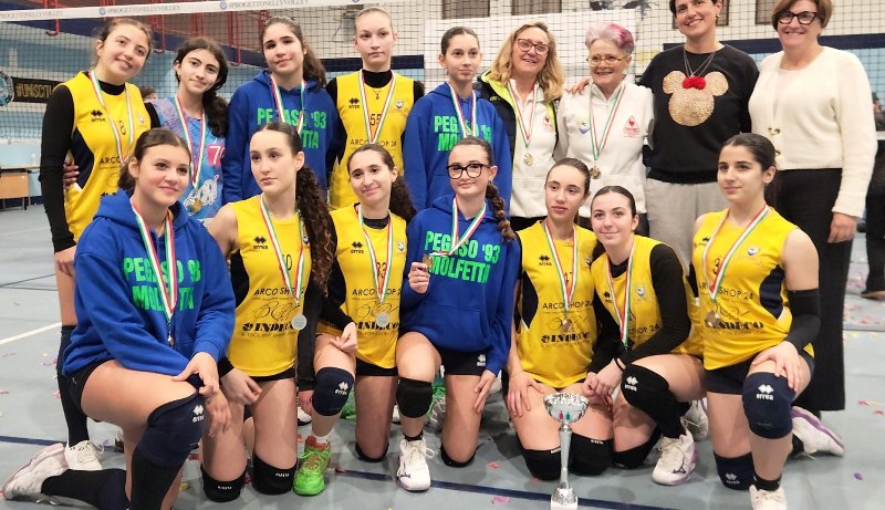 LA FINALE TERRITORIALE 1/2 POSTO UNDER 14 FEMMINILE SE LAGGIUDICA NELLY VOLLEY BARLETTA CHE HA SCONFITTO 3-0 LE COETANEE DELLASDAM PEGASO'93 MOLFETTA