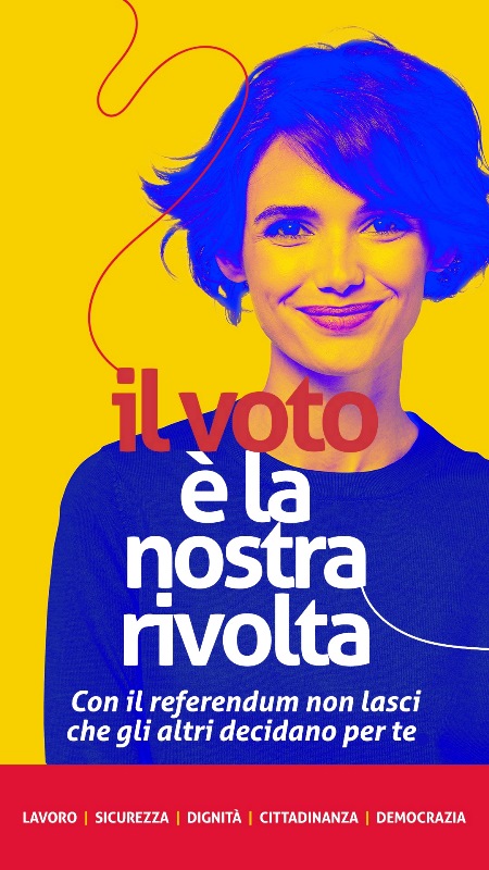 L8 E 9 GIUGNO PROSSIMI SI TERRANNO I REFERENDUM SU LAVORO E CITTADINANZA. SI  COSTITUITO A MOLFETTA IL COMITATO CITTADINO A SOSTEGNO DEI 5 REFERENDUM