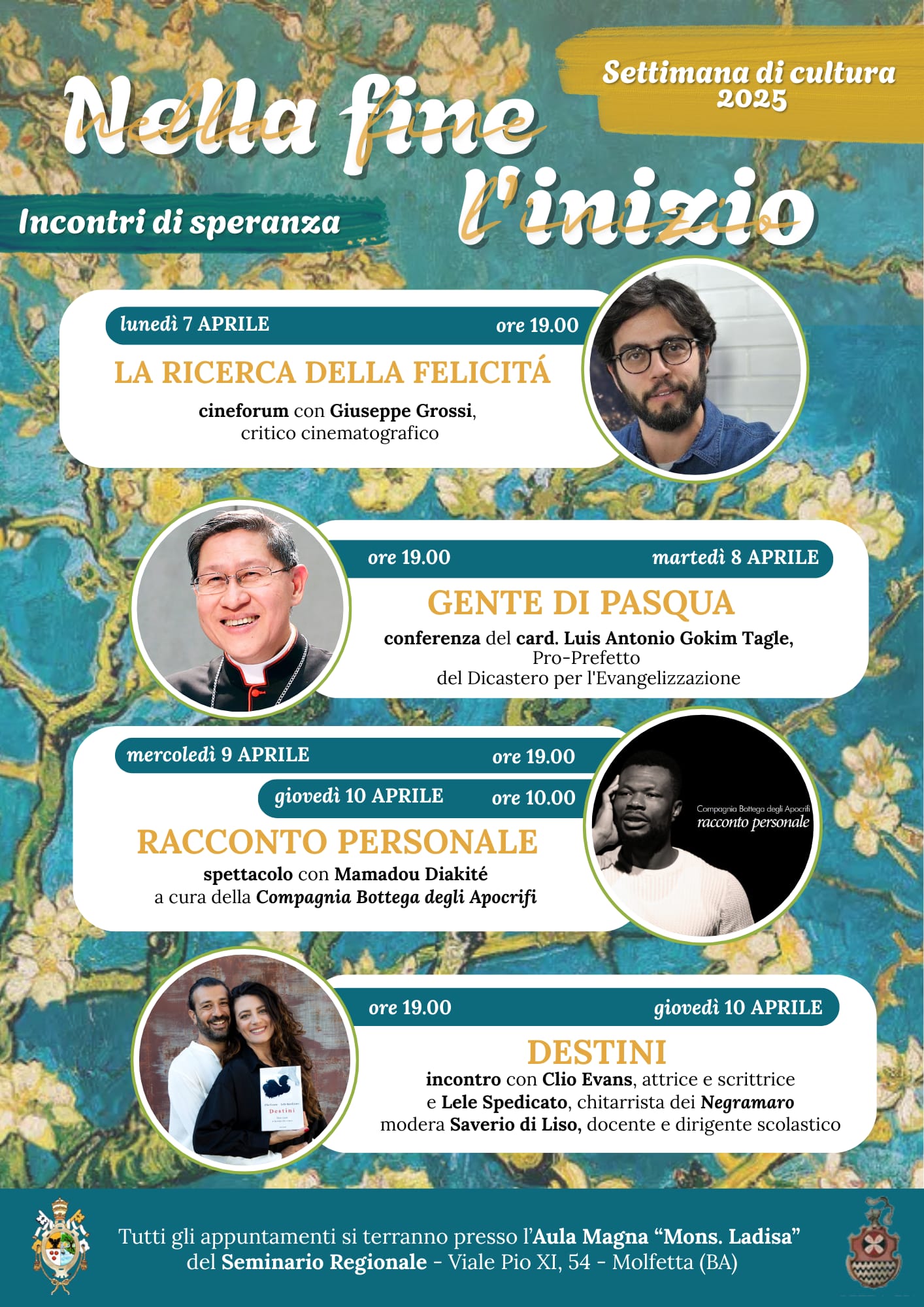 RITORNA IL TRADIZIONALE APPUNTAMENTO DELLA SETTIMANA DI CULTURA. IN PROGRAMMA 