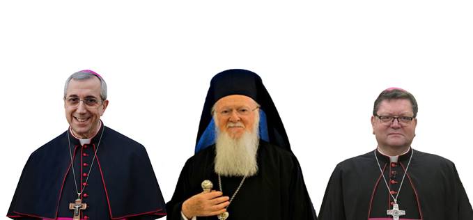 VISITA DI MONS. SATRIANO E MONS. ALOISE AL PATRIARCA DI COSTANTINOPOLI BARTOLOMEO I