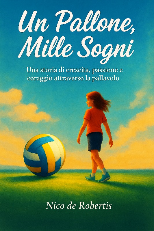 IL MOLFETTESE NICO DE ROBERTIS, EX GIOCATORE DI PALLAVOLO, OGGI DIRIGENTE DELLA SOCIET DINAMO,  HA SCRITTO UN LIBRO DEDICATO ALLA PALLAVOLO: UN PALLONE, MILLE SOGNI