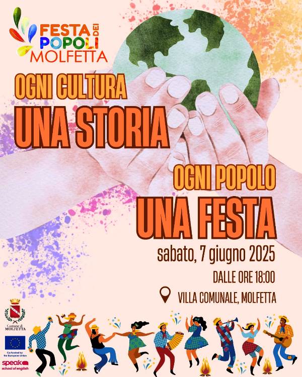 STAND DI TANTE NAZIONALIT, GASTRONOMIA DAL MONDO, DJ SET, MUSICA LIVE E DANZE POPOLARI NELLA SERATA DEDICATA ALLA FESTA DEI POPOLI