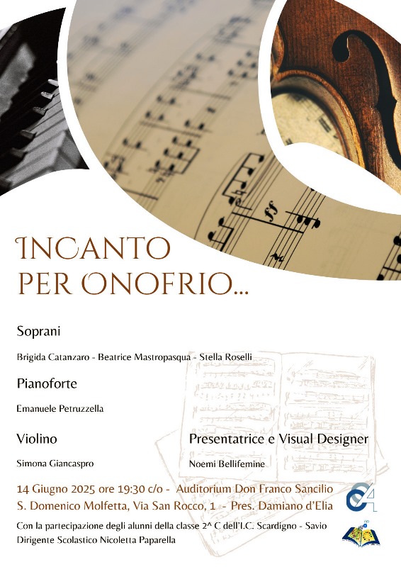 UNA SERATA SPECIALE, SABATO 14 GIUGNO, PER RICORDARE UNA DELLE FIGURE DI RIFERIMENTO DELLA CULTURA MUSICALE DI MOLFETTA, IL BARITONO ONOFRIO SALVEMINI