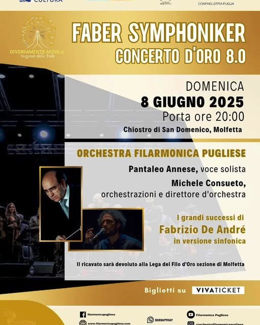 OTTAVA EDIZIONE DEL CONCERTO DORO FABER SYMPHONIKER A CURA DELLORCHESTRA FILARMONICA PUGLIESE