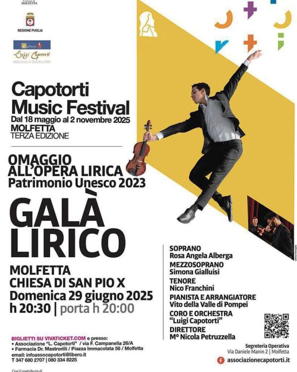 APPUNTAMENTO CON LA MUSICA LIRICA DI GRANDE QUALITÀ DOMENICA 29 GIUGNO ALLA CHIESA DI SAN PIO X CON IL GALÀ LIRICO