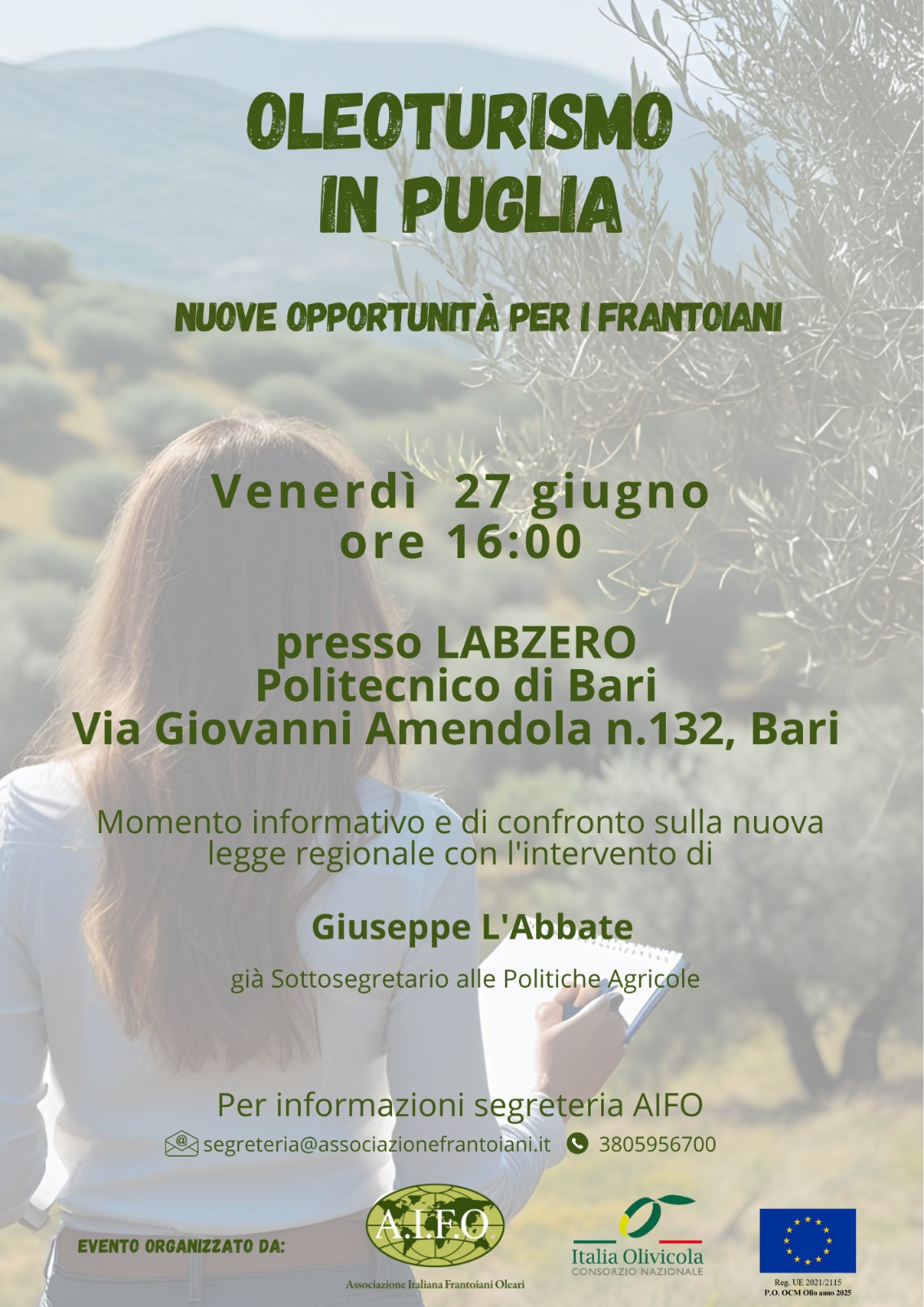 LA REGIONE PUGLIA HA PUBBLICATO SUL BOLLETTINO UFFICIALE, LO SCORSO 16 GIUGNO, IL DISEGNO DI LEGGE SULLA DISCIPLINA DELLOLEOTURISMO