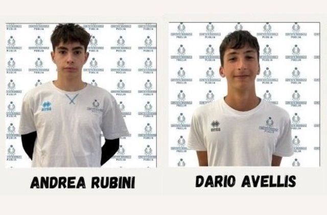 IL CLASSE 2010 DELLA PALLAVOLO MOLFETTA, ANDREA RUBINI E IL CLASSE 2009 DELLA MELFICTA VOLLEY DARIO AVELLIS CONVOCATI PER IL TROFEO DELLE REGIONI