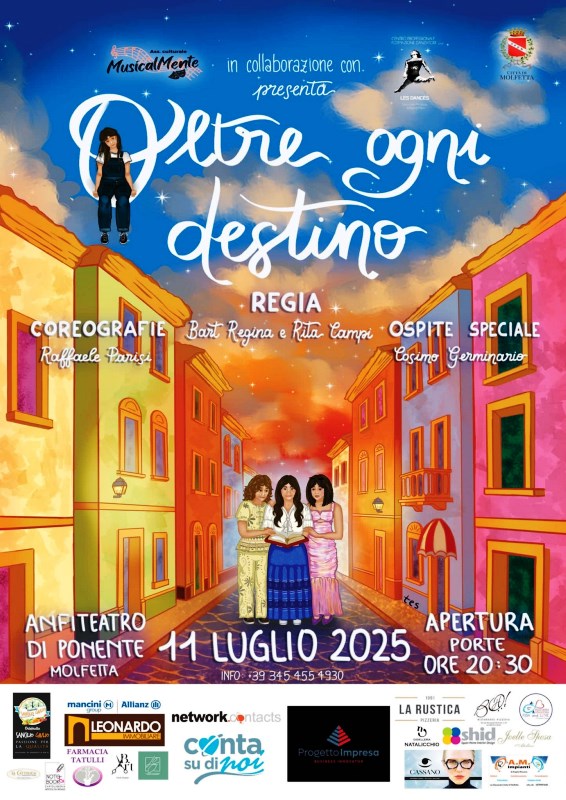 LASSOCIAZIONE CULTURALE MUSICALMENTE PORTER IN SCENA IL MUSICAL INEDITO OLTRE OGNI DESTINO