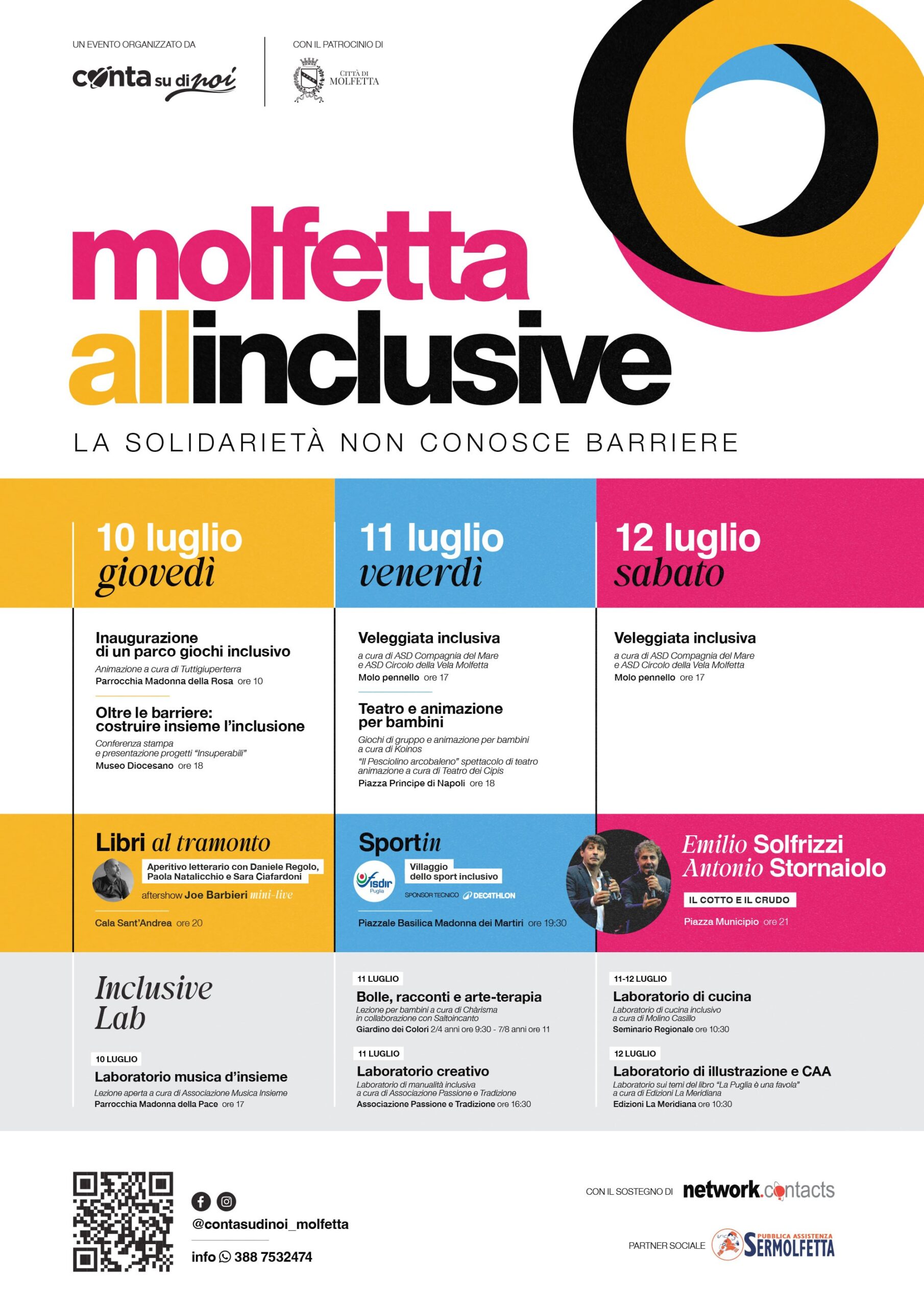 TRE GIORNI DI MOLFETTA ALL INCLUSIVE DAL 10 AL 12 LUGLIO