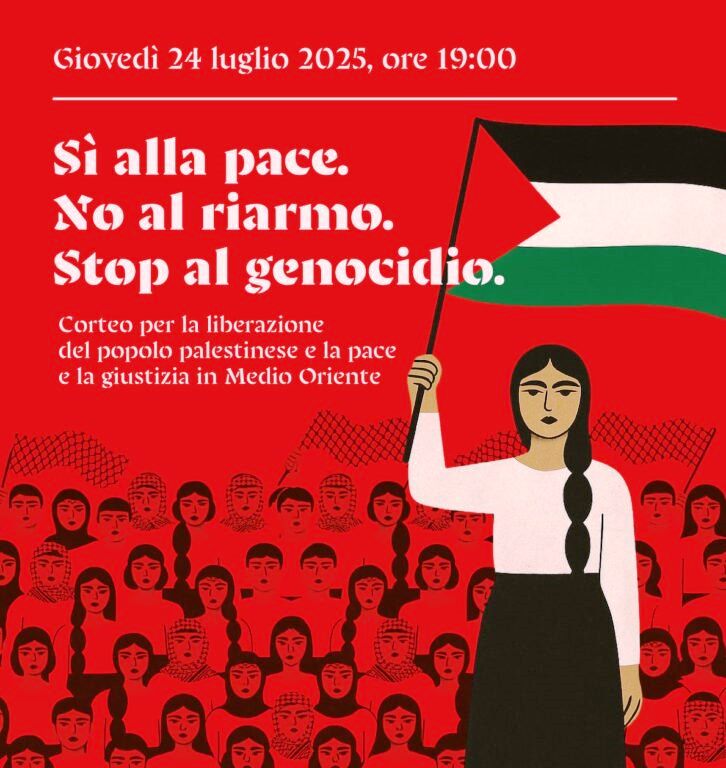 QUESTA SERA ALLE ORE 19:00 LA DIOCESI DI MOLFETTA-RUVO-GIOVINAZZO-TERLIZZI PROMUOVE UN CORTEO PER LA LIBERAZIONE DEL POPOLO PALESTINESE E PER LA PACE IN MEDIO ORIENTE