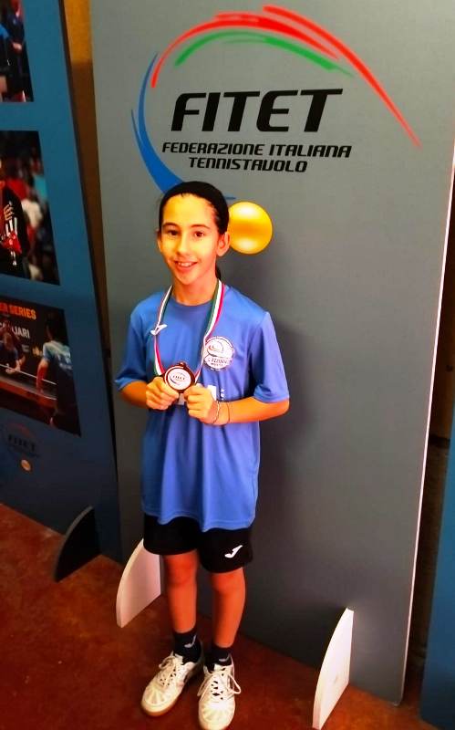 INIZIA NEL MIGLIORE DEI MODI LA STAGIONE AGONISTICA DI MELISSA GIOVINE DELL'A.S.D. TENNISTAVOLO L'AZZURRO MOLFETTA CHE CONQUISTA DUE MEDAGLIE DI BRONZO