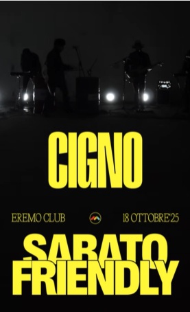 IL MUSICISTA ROMANO DIEGO CIGNITTI PRESENTA, SABATO 18 OTTOBRE ALLEREMO CLUB DI MOLFETTA IL SUO PROGETTO CIGNO