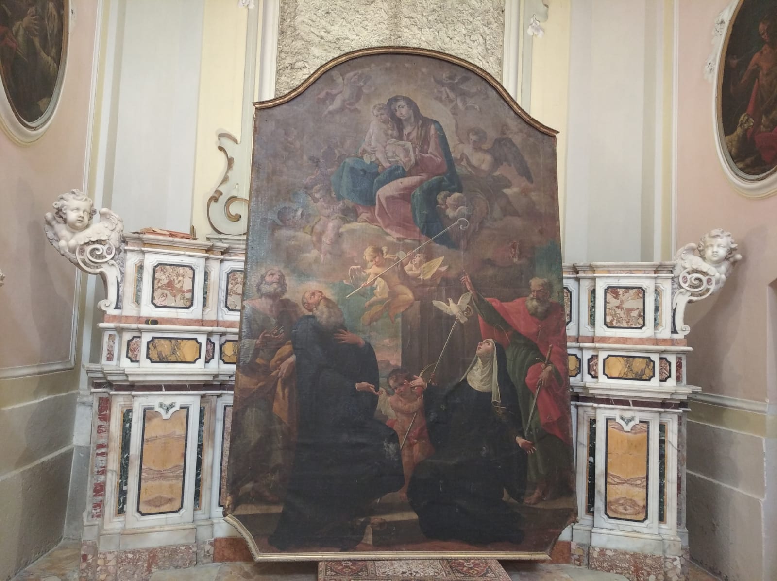  INIZIATO IL RESTAURO DELLA TELA 
