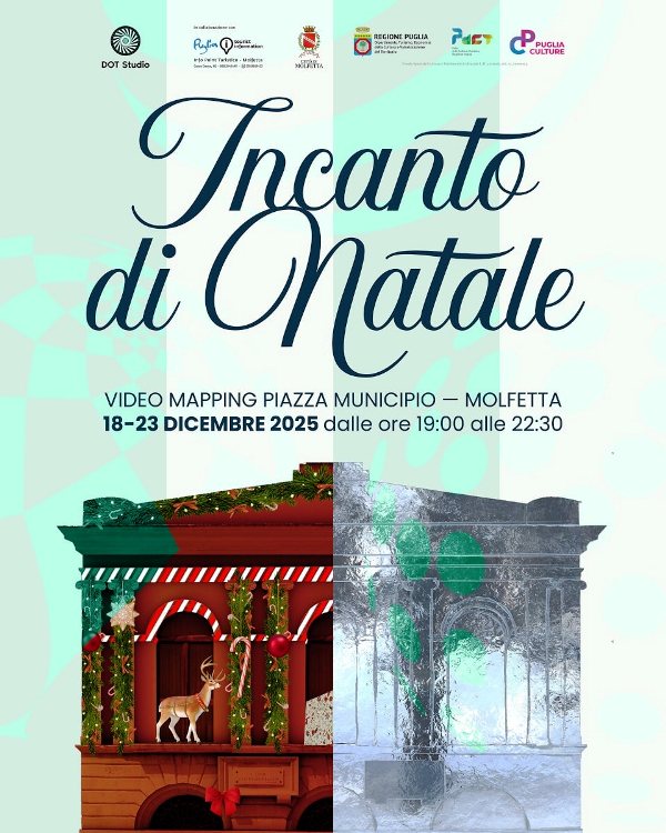 LUCI, COLORI, MUSICHE E SCENOGRAFIE MAGICHE TRASFORMERANNO PIAZZA MUNICIPIO IN UN VILLAGGIO DI NATALE