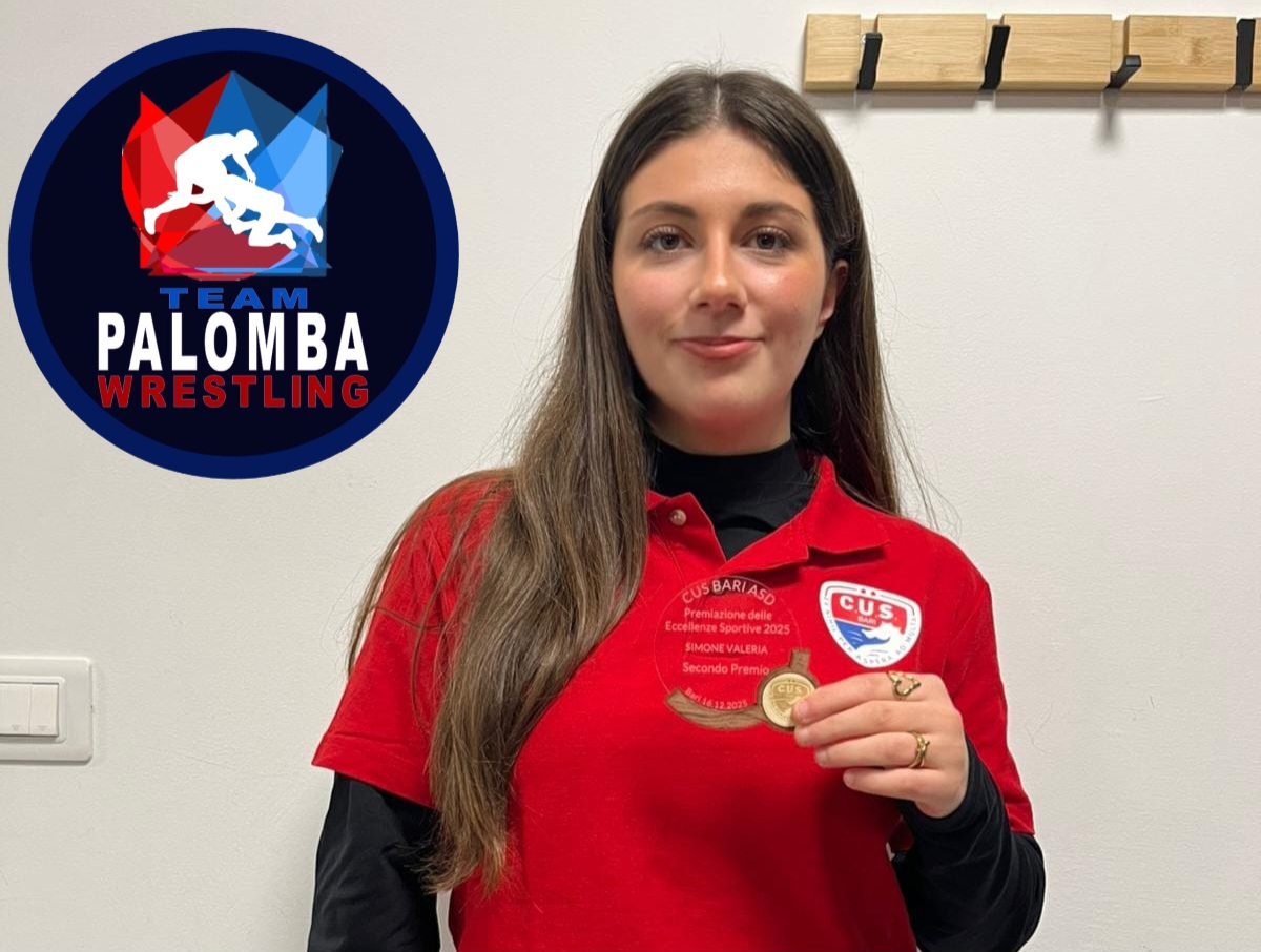 VALERIA SIMONE, ATLETA DEL TEAM FRANCESCO PALOMBA, � STATA PREMIATA TRA LE ECCELLENZE SPORTIVE 2025 ISCRITTE AL CUS BARI