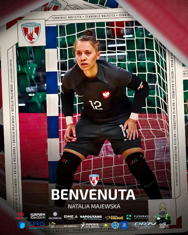 COLPO DI MERCATO DELLA FEMMINILE MOLFETTA CHE INGAGGIA IL PORTIERE POLACCO NATALIA MAJEWSKA