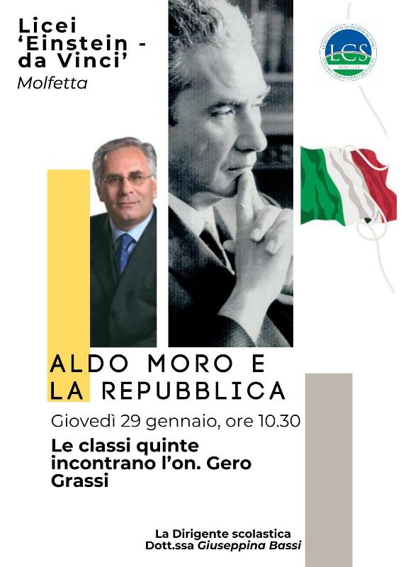 L'ON. GERO GRASSI A MOLFETTA PER RICORDARE LA FIGURA DI ALDO MORO